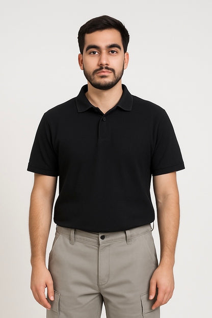 DLAZY BLACK POLO SHIRT
