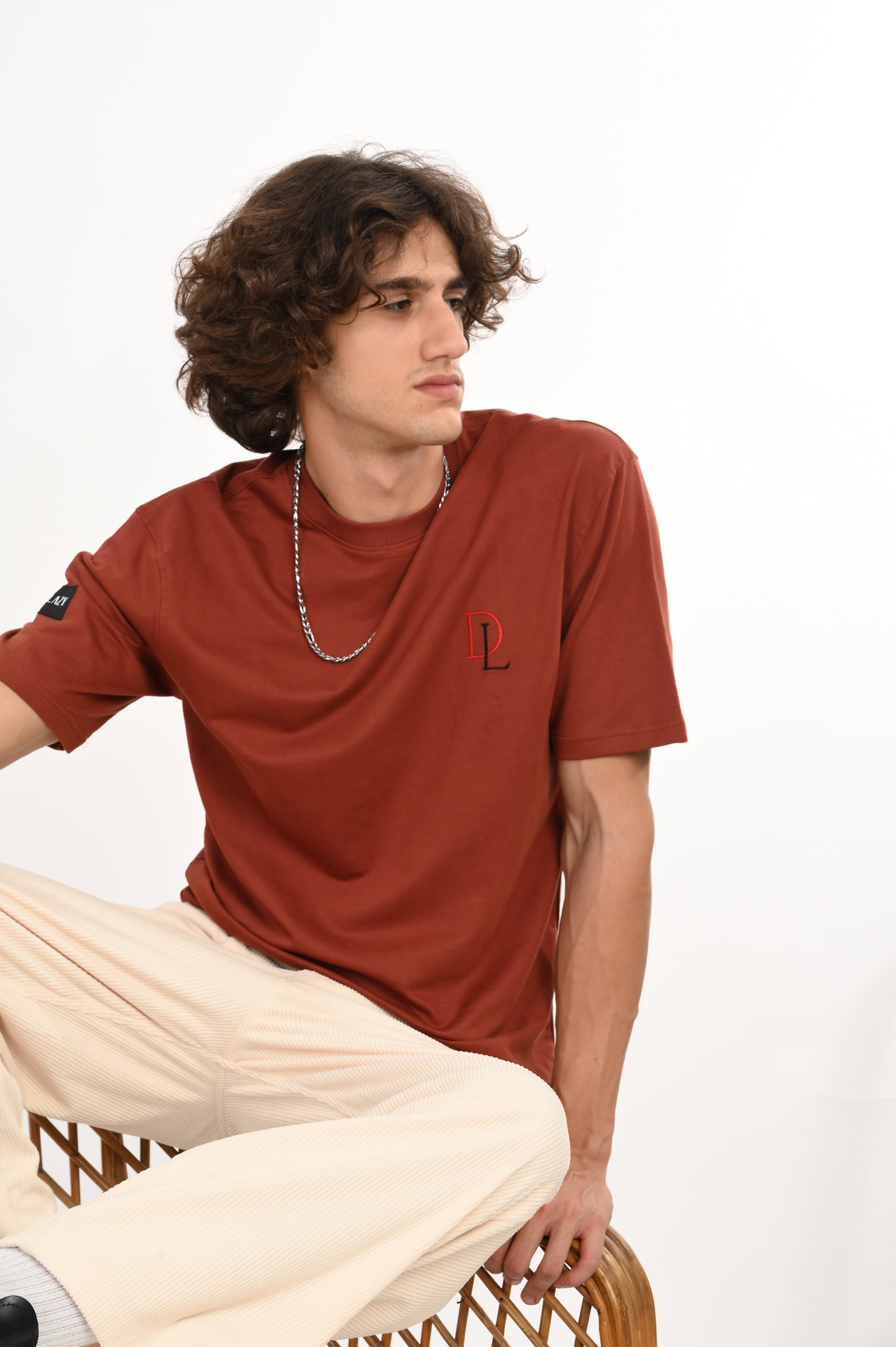 DLAZY KEEP LIFE SIMPLE DARK MERON OVERSIZED TEE