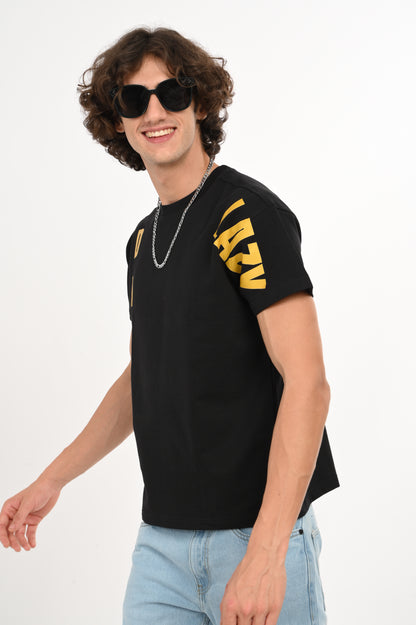 DLAZY BLACK OVERSIZED TEE