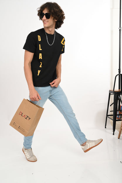 DLAZY BLACK OVERSIZED TEE