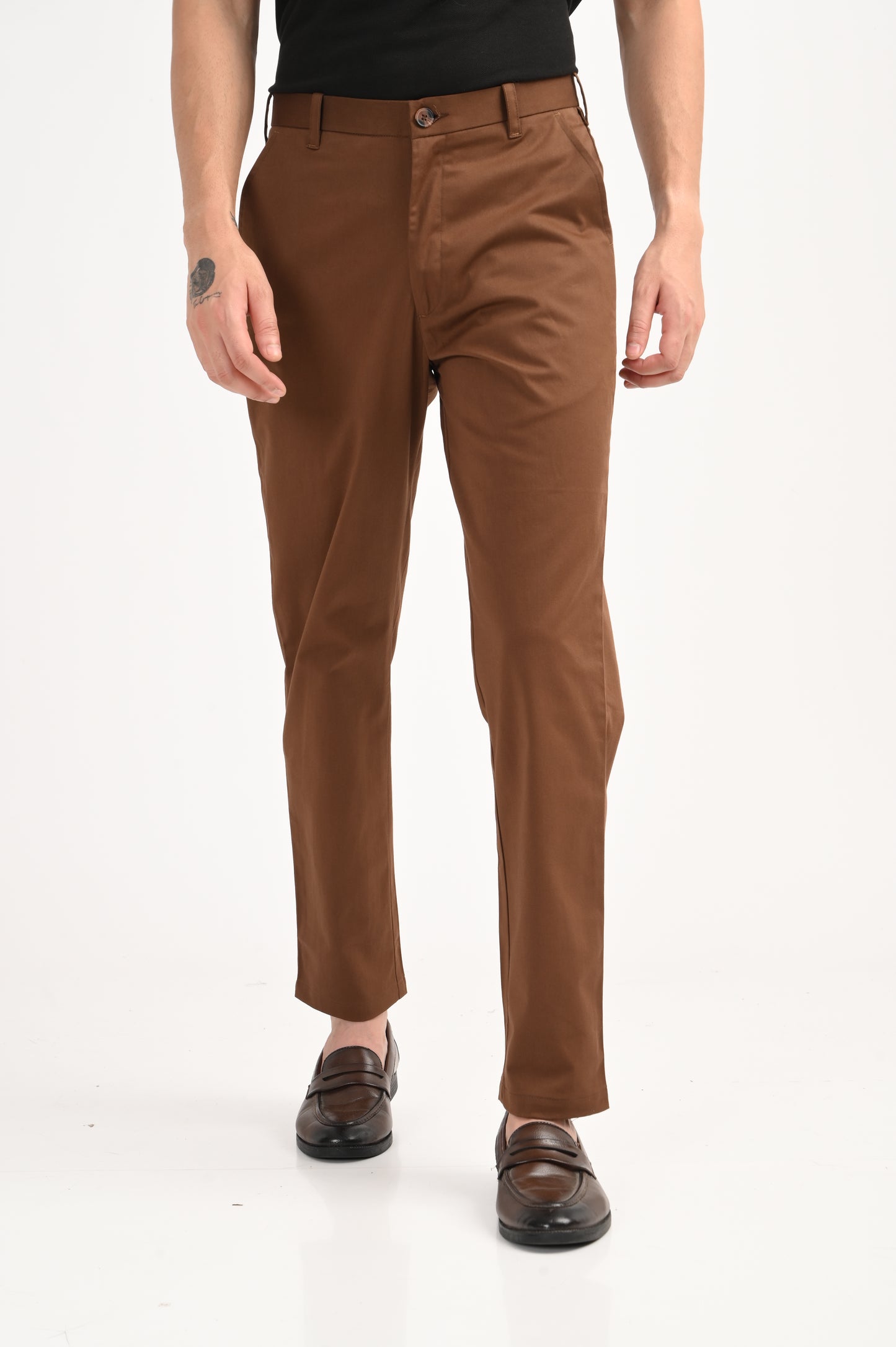 DLAZY BROWN COTTON PANT