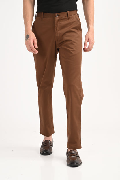 DLAZY BROWN COTTON PANT