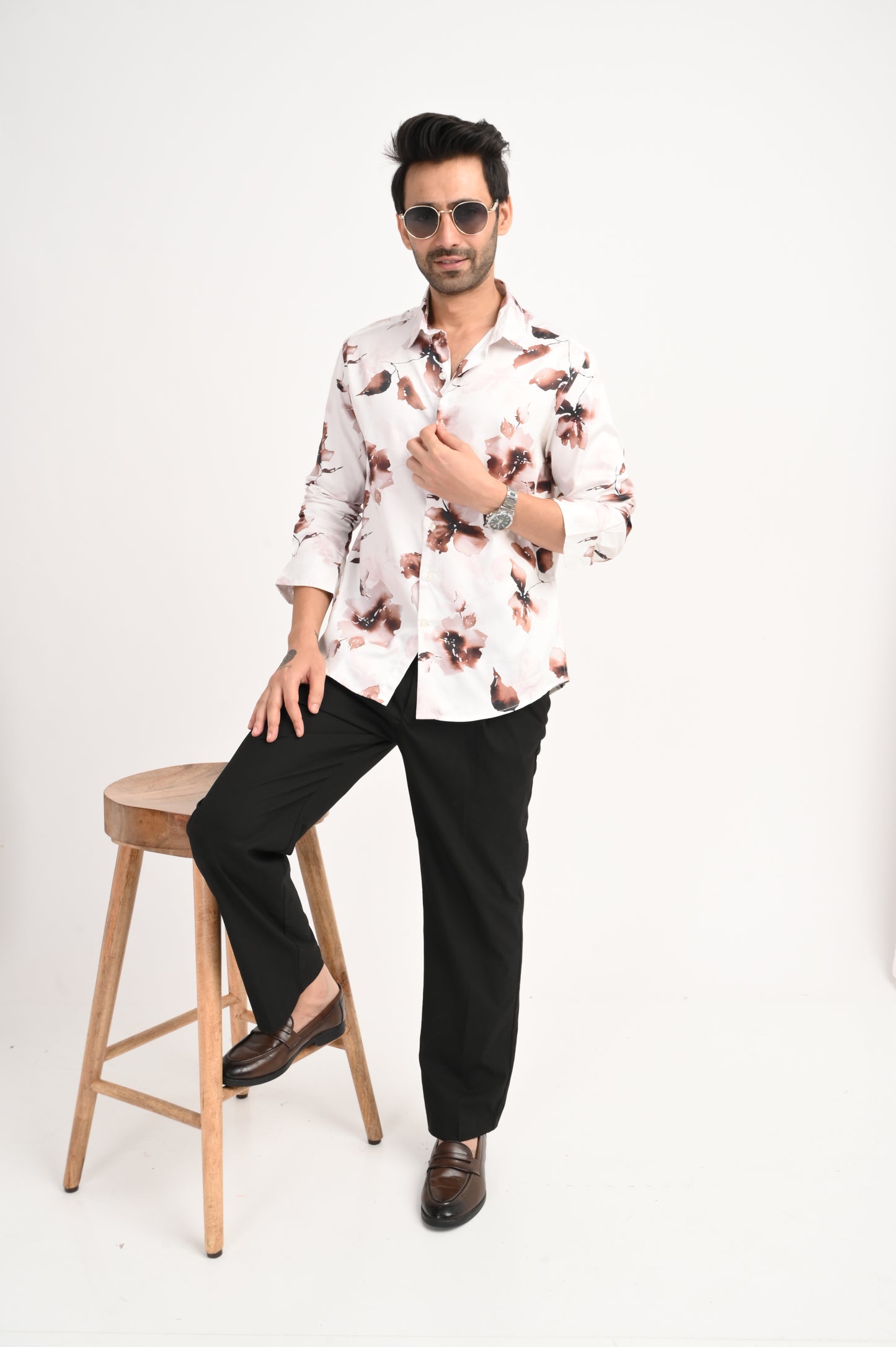 DLAZY ROSEWOOD FADE PRINTED SHIRT