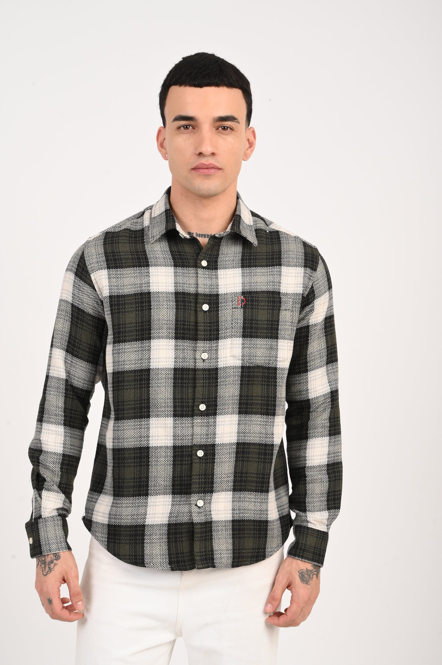 Dlazy men Forest Checks shirt