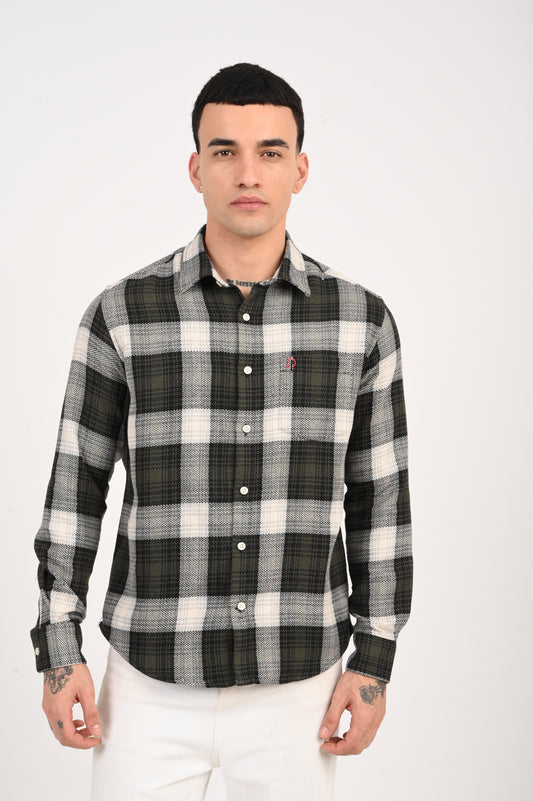 Dlazy men Forest Checks shirt