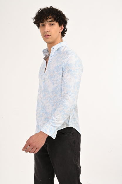 DLAZY MEN SKY BREEZE FLORAL SHIRT