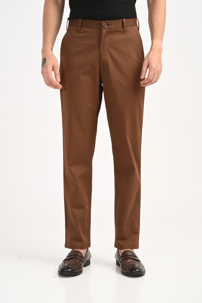 DLAZY BROWN COTTON PANT
