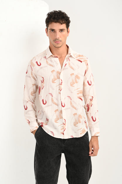 Dlazy Abstract Brushstroke Shirt