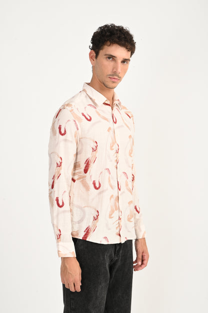 Dlazy Abstract Brushstroke Shirt