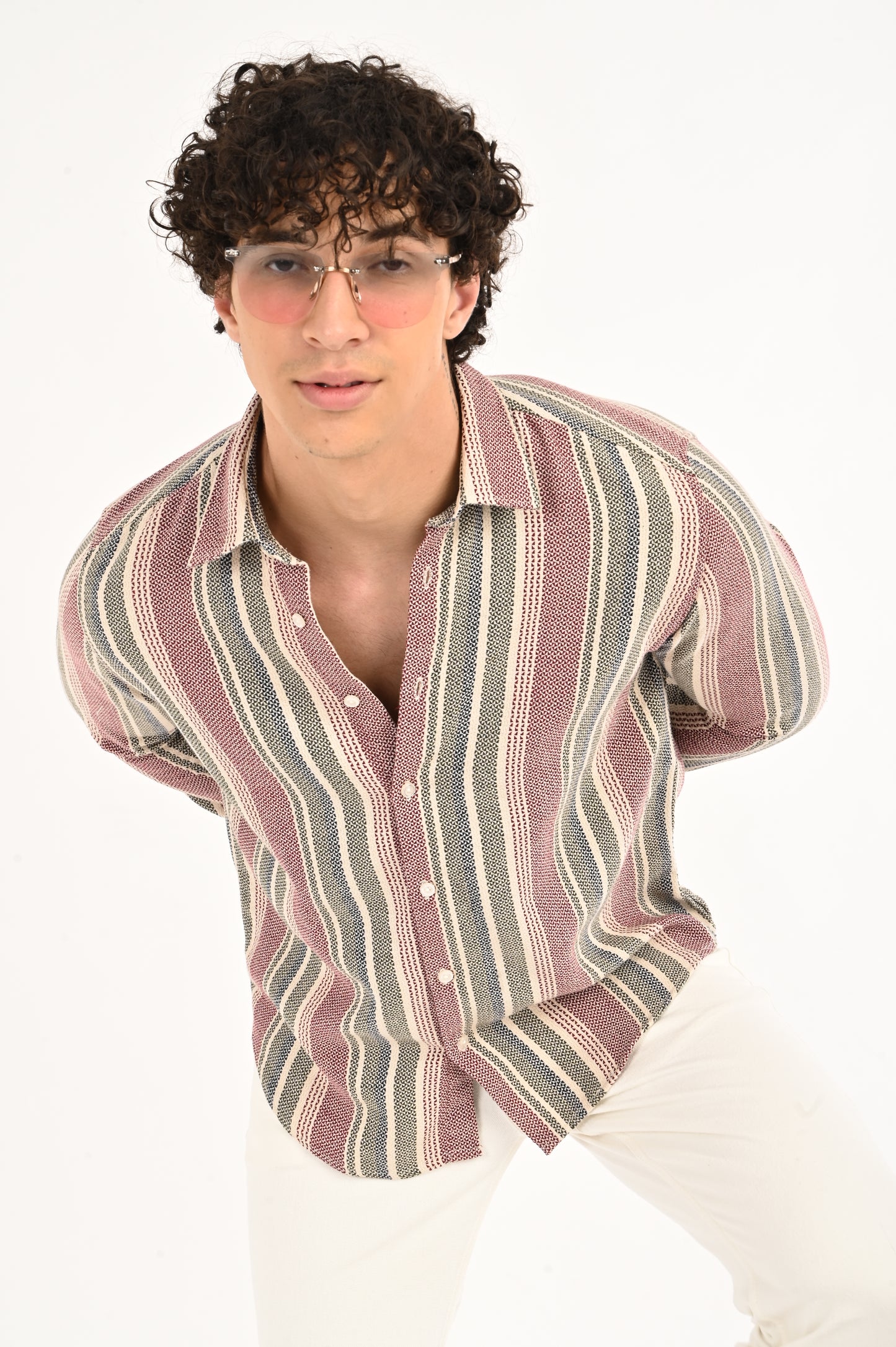 DLAZY MEN EMBER STRIPES SHIRT