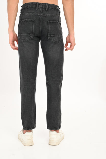 DLAZY BLACK SHADED ANKLE JEANS