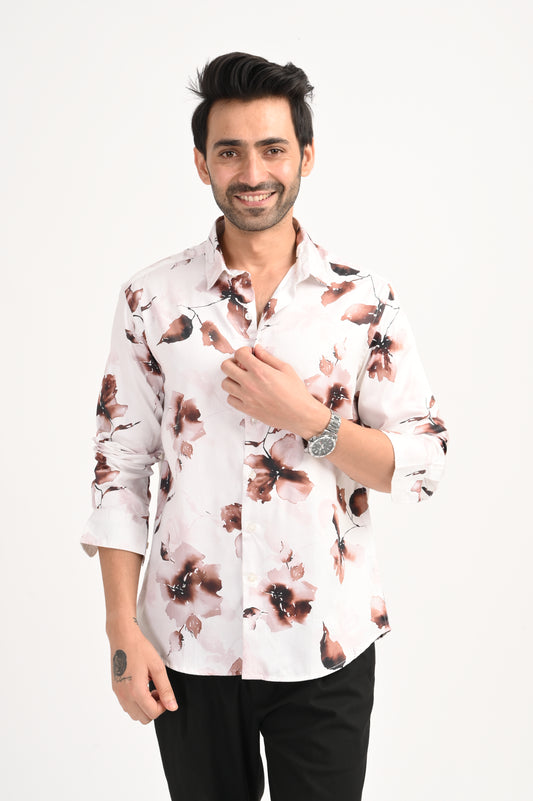 DLAZY ROSEWOOD FADE PRINTED SHIRT