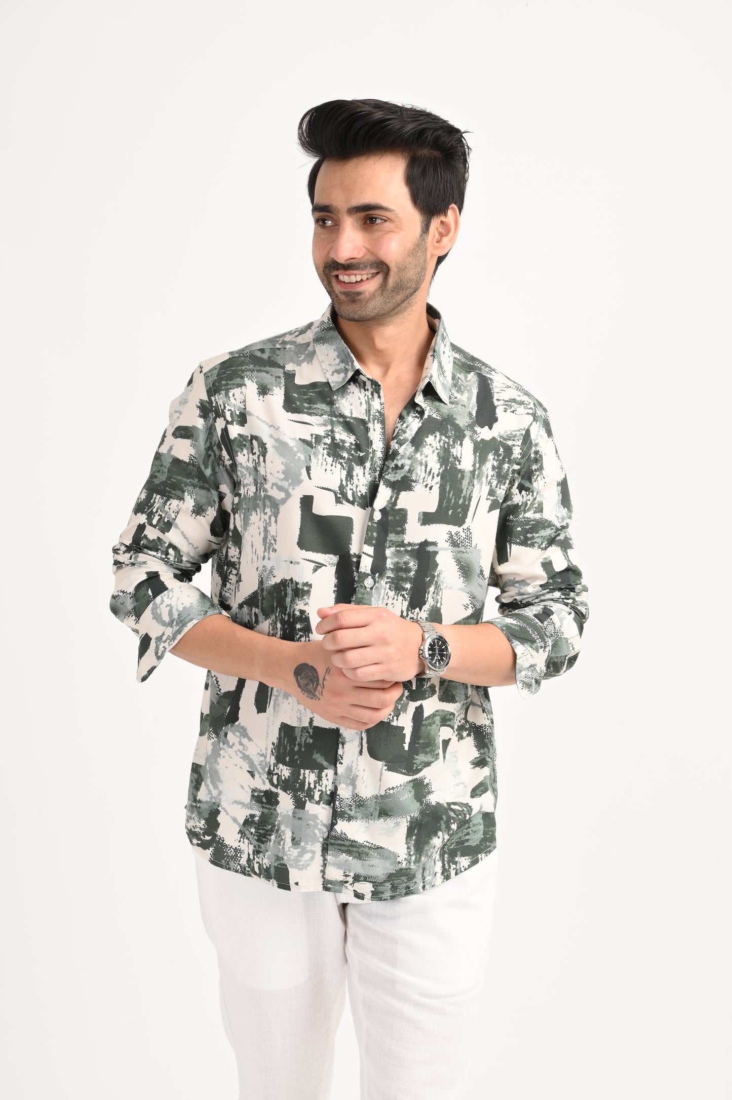 DLAZY EVERGREEN TERRAIN PRINTED SHIRT
