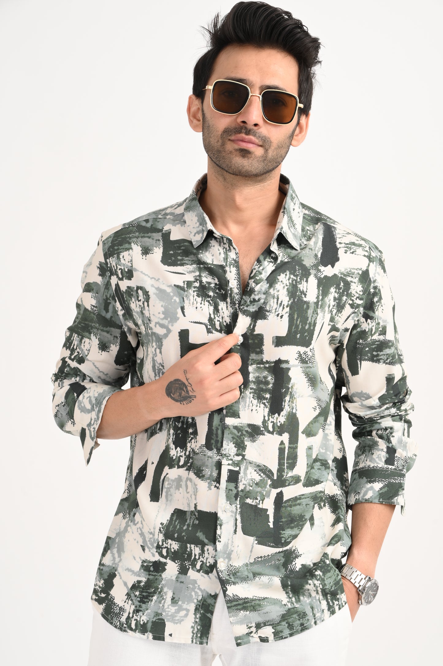 DLAZY EVERGREEN TERRAIN PRINTED SHIRT