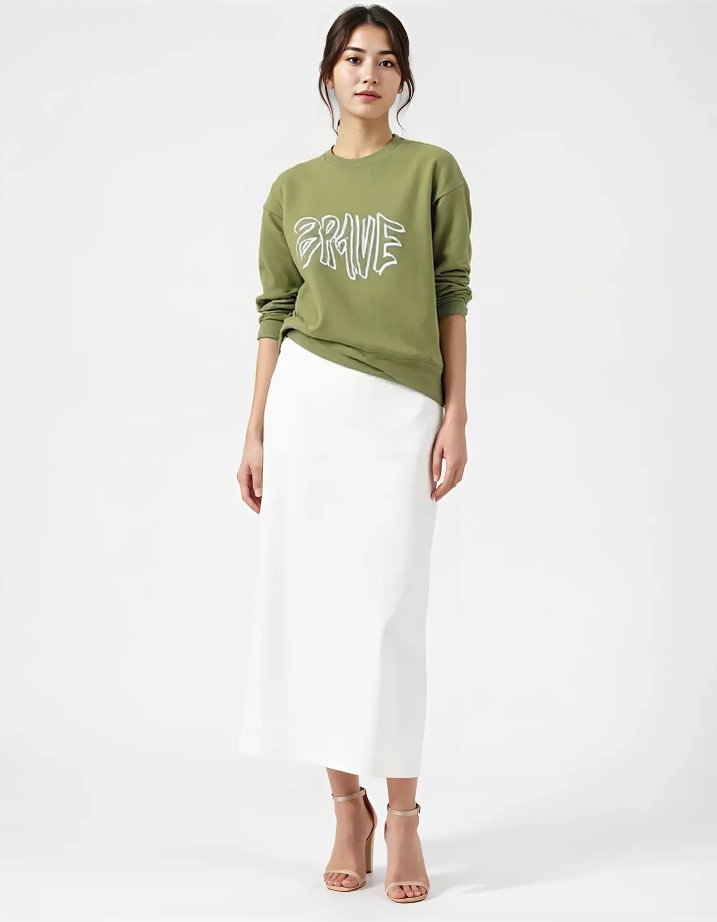DLAZY FOREST GREEN: Loose fit  sweatshirt 300gsm with French terry