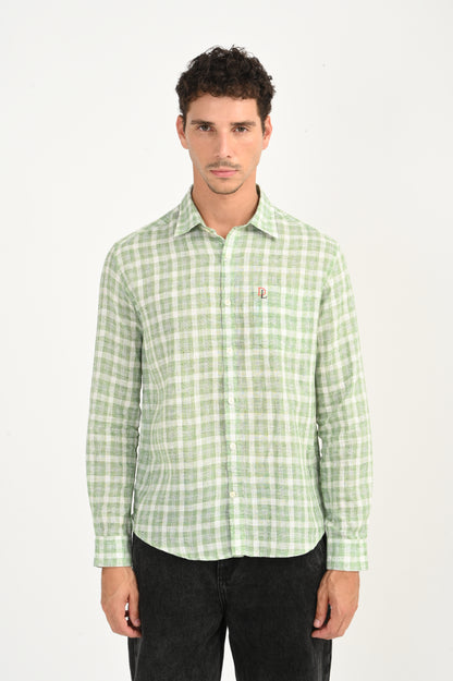 Dlazy Mint Green Checked Shirt..
