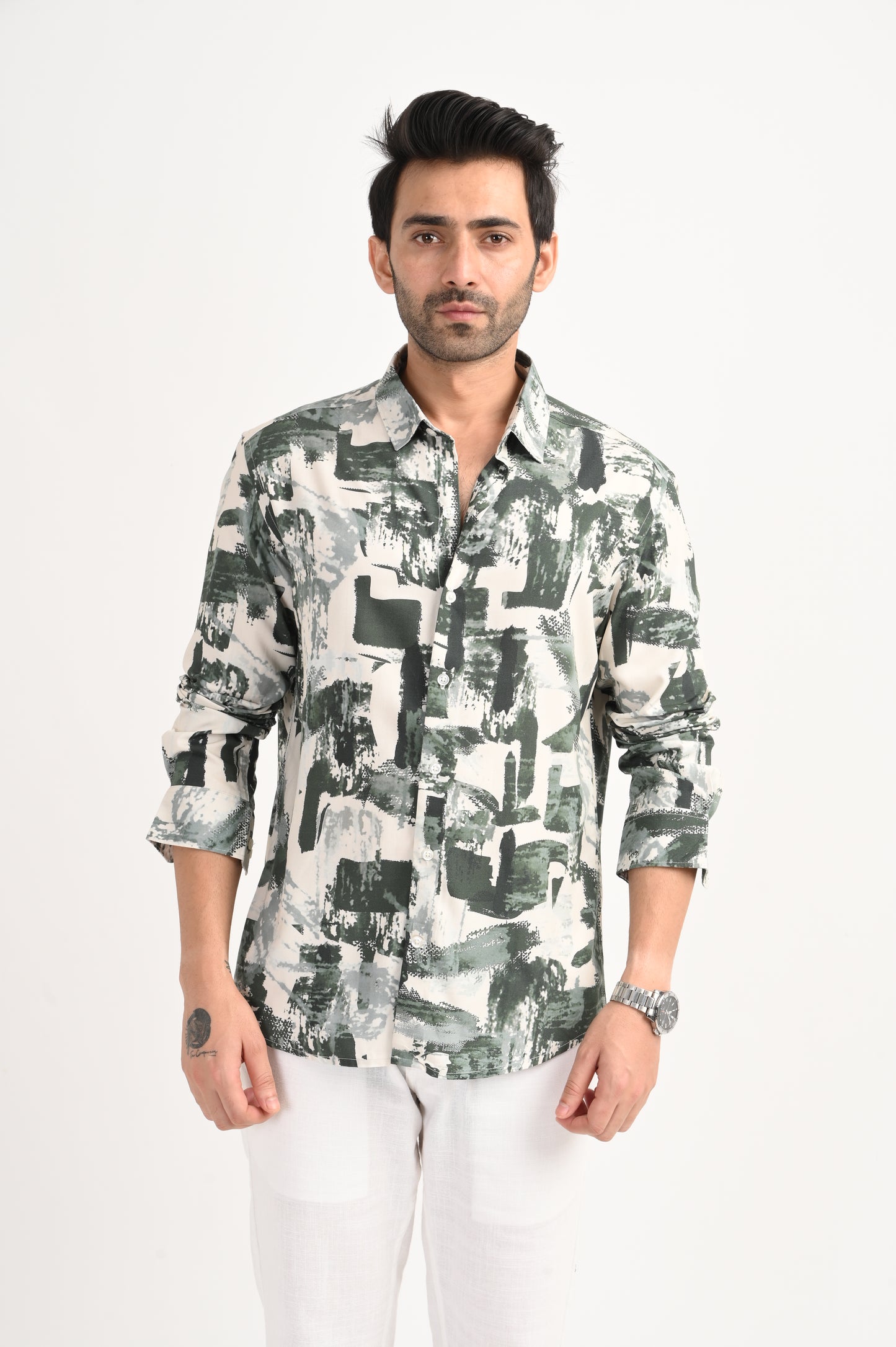 DLAZY EVERGREEN TERRAIN PRINTED SHIRT