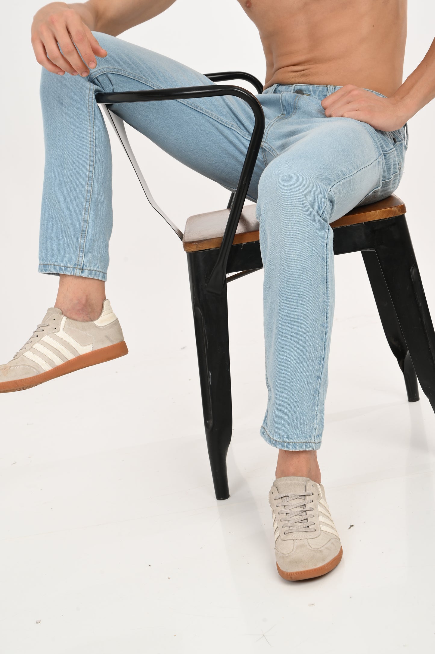 DLAZY SKY BLUE ANKLE JEANS