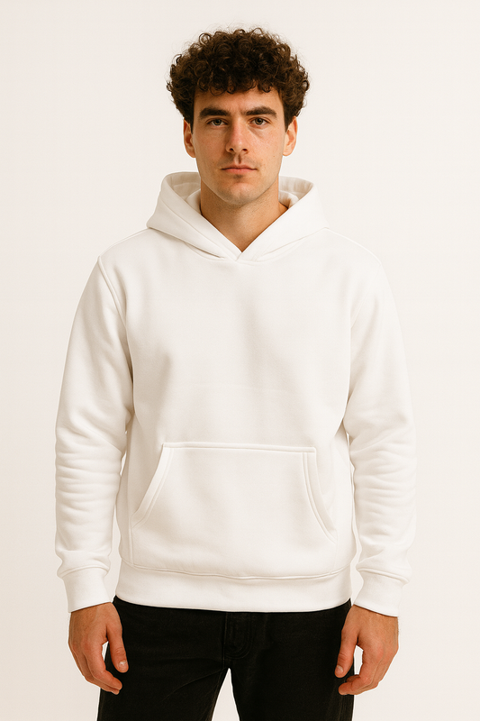 DLAZY WHITE PLAIN 330 GSM HODDIE