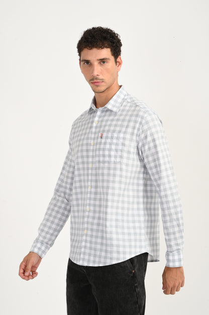 Dlazy Grey Breeze Check Shirt..
