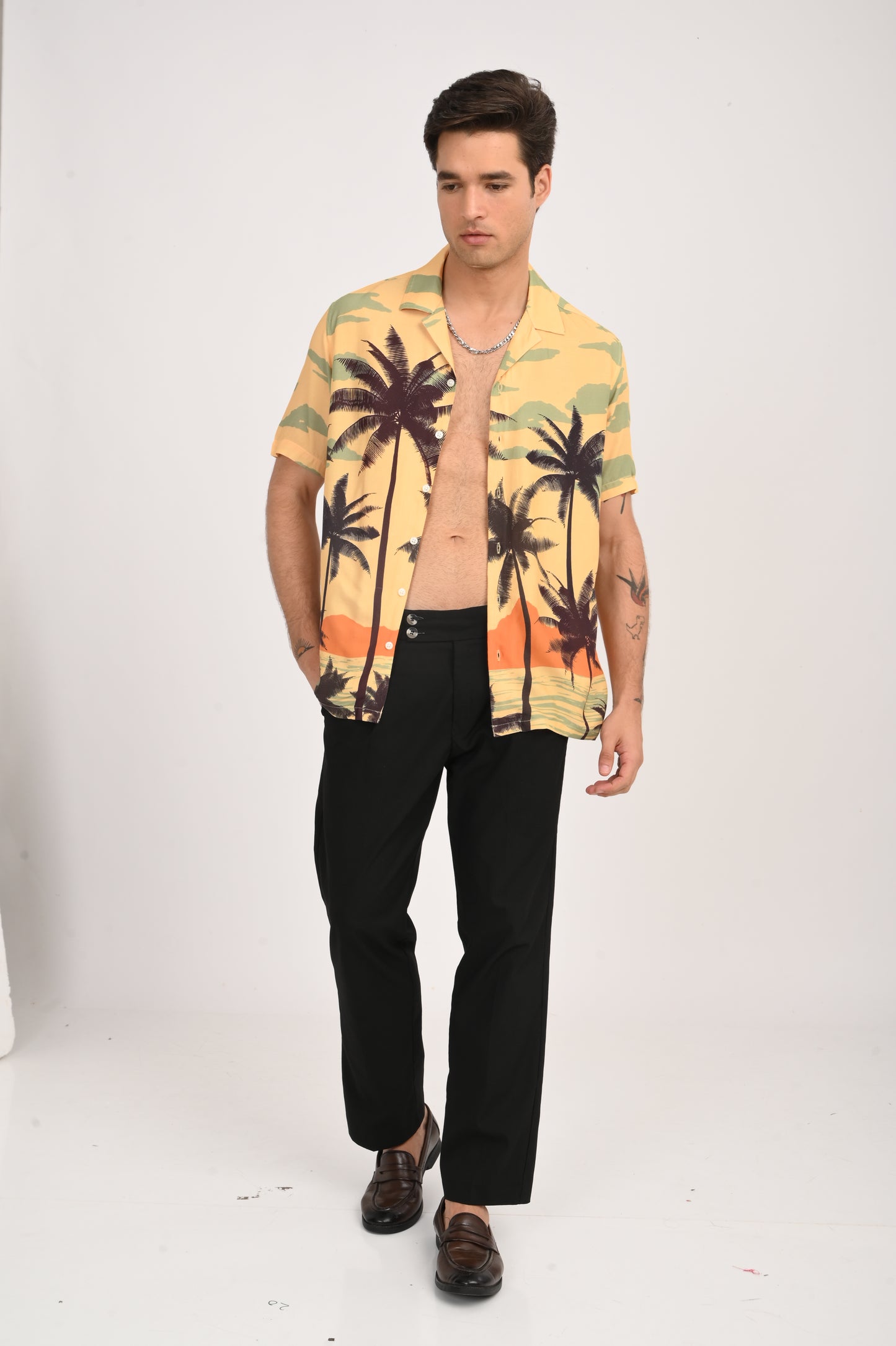 DLAZY SUNSET PALM PRINTED
