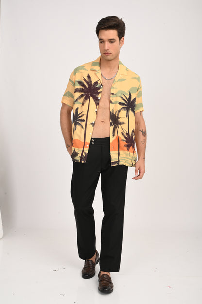 DLAZY SUNSET PALM PRINTED