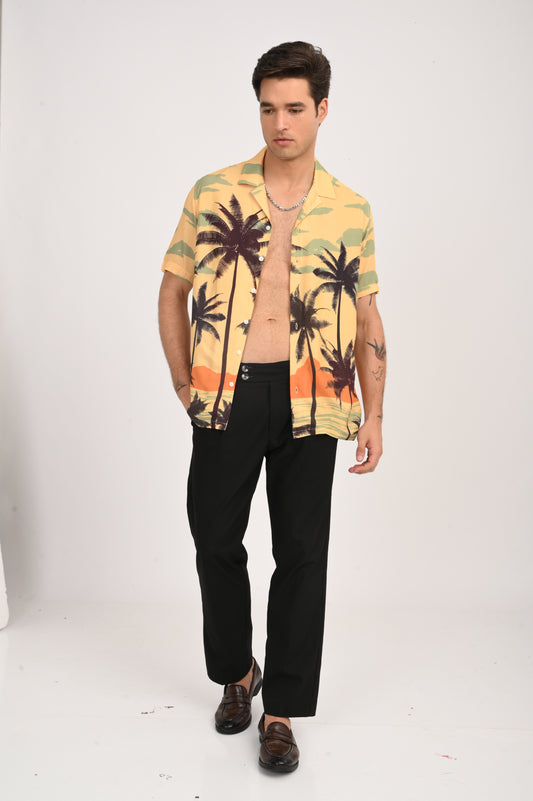 DLAZY SUNSET PALM PRINTED
