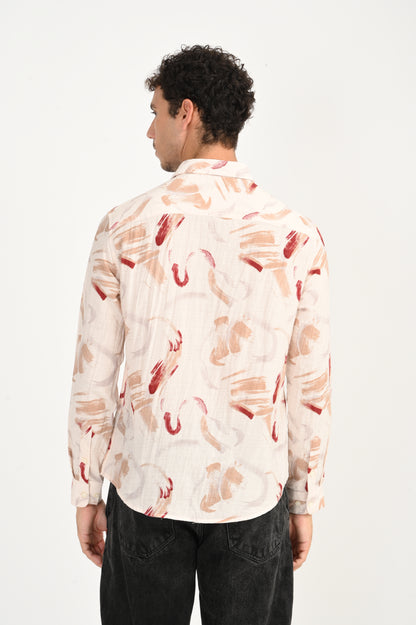 Dlazy Abstract Brushstroke Shirt