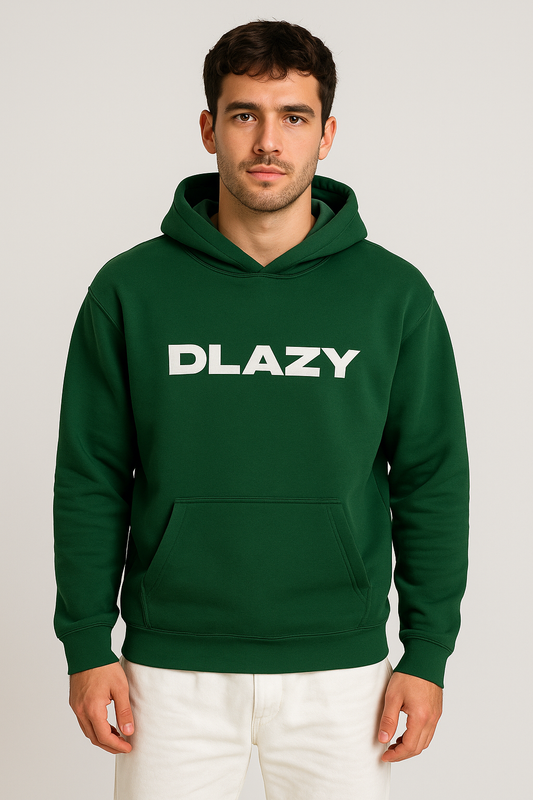 DLAZY GREEN PRINTED 330 GSM HODDIE
