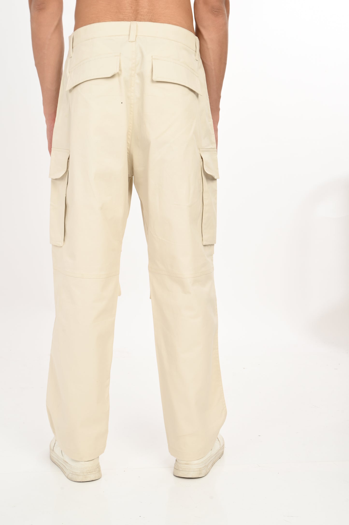 DLAZY HALF WHITE CARGO PANT