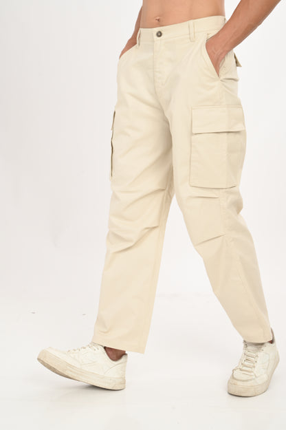 DLAZY HALF WHITE CARGO PANT