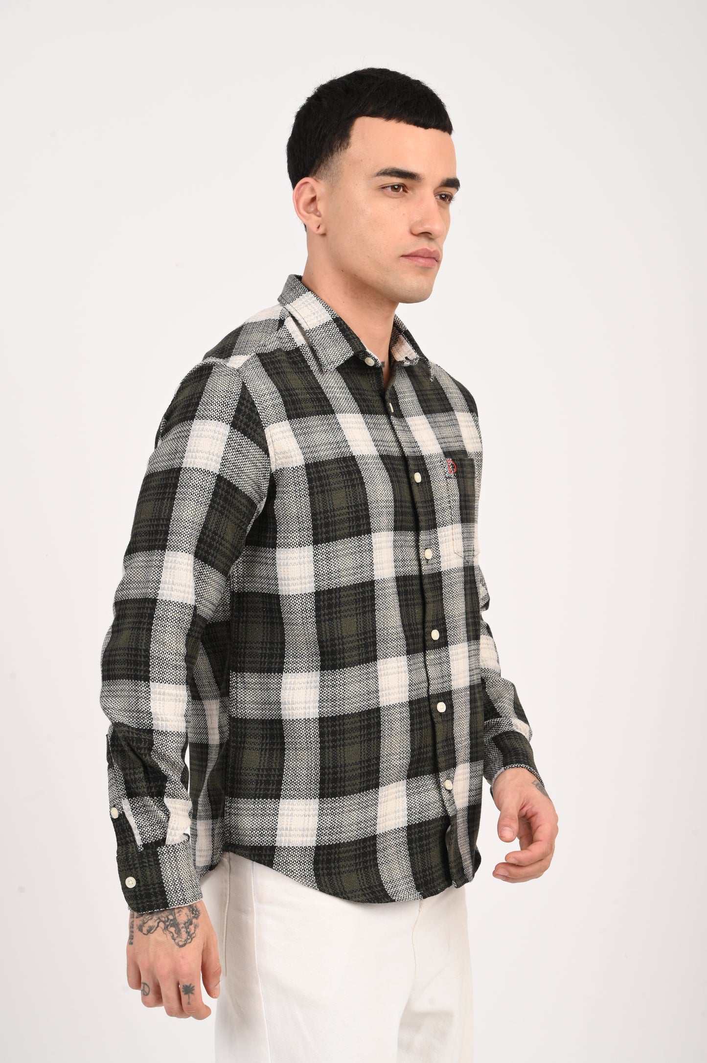 Dlazy men Forest Checks shirt