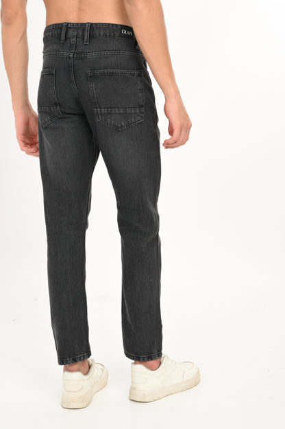 DLAZY BLACK SHADED ANKLE JEANS