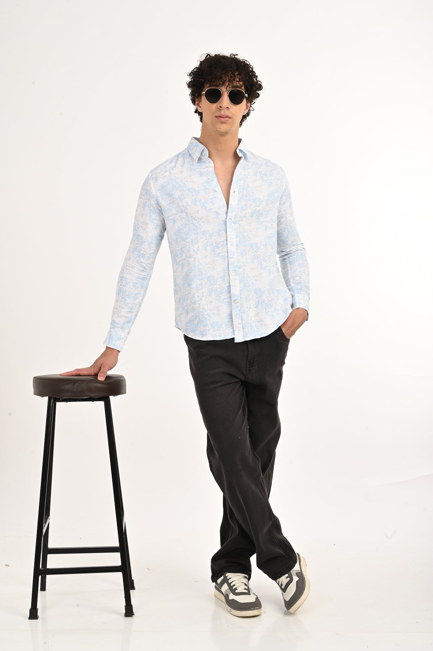DLAZY MEN SKY BREEZE FLORAL SHIRT