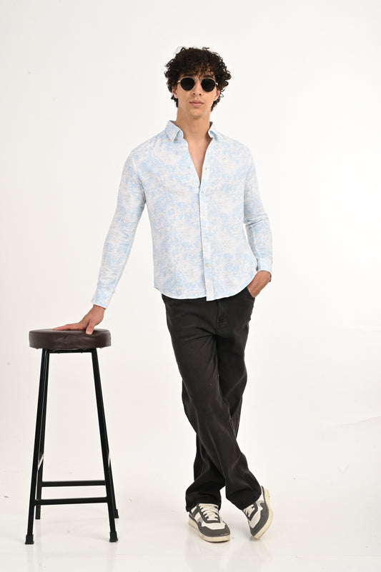 DLAZY MEN SKY BREEZE FLORAL SHIRT