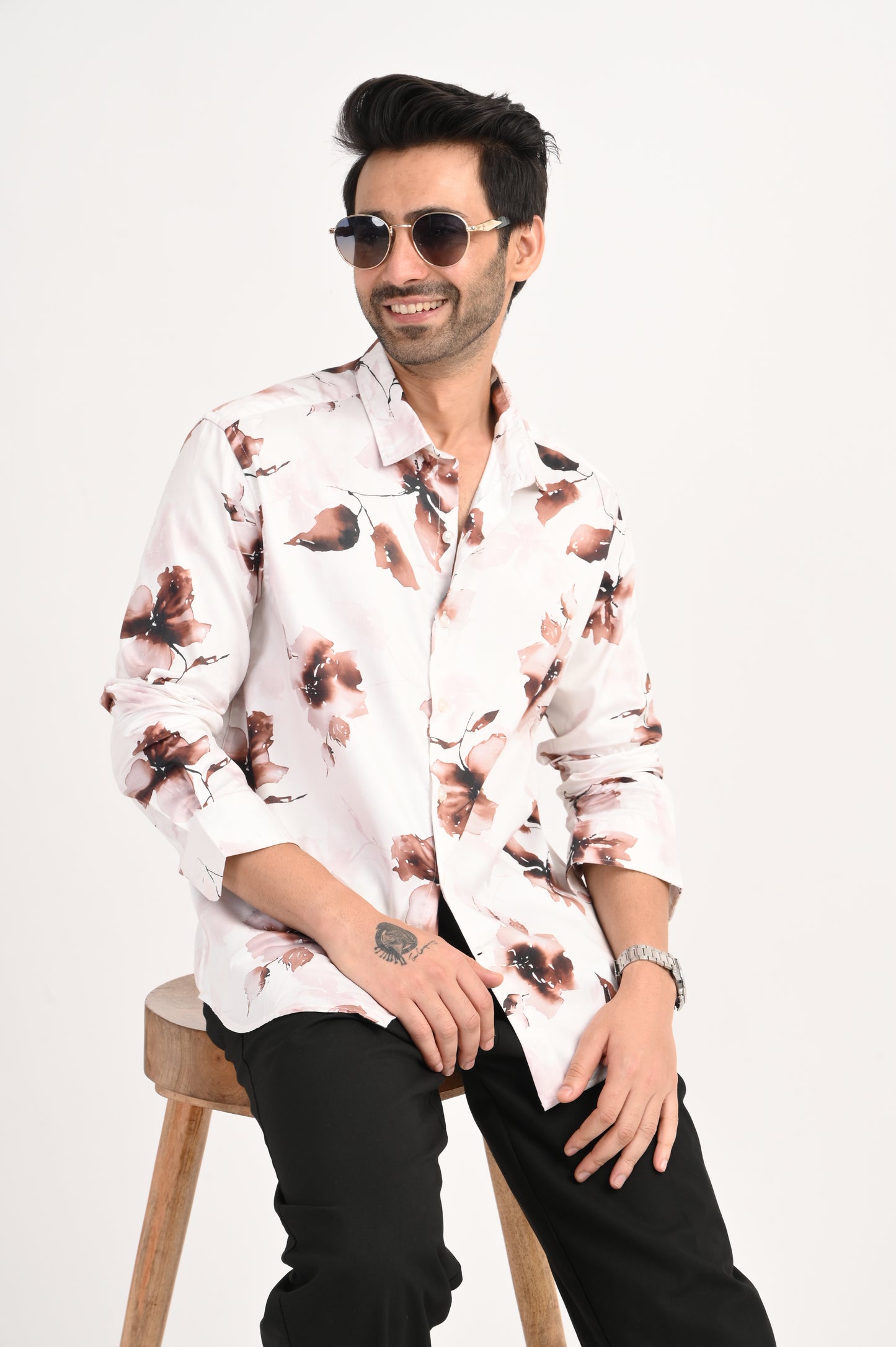 DLAZY ROSEWOOD FADE PRINTED SHIRT