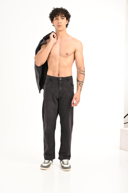 DLAZY BROWN TINT STRAIGHT FIT PANT