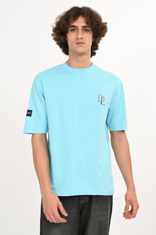 DLAZY BUTTERFLY BLUE OVERSIZED TEE