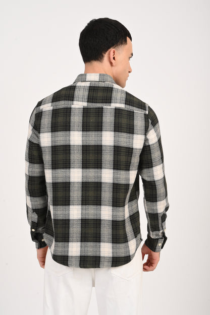 Dlazy men Forest Checks shirt