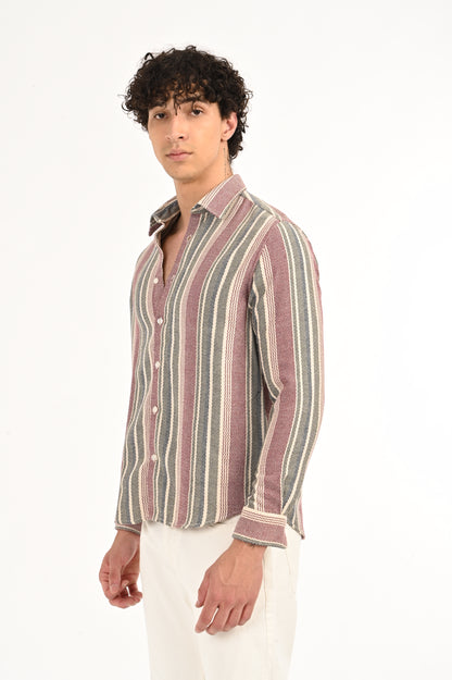 DLAZY MEN EMBER STRIPES SHIRT