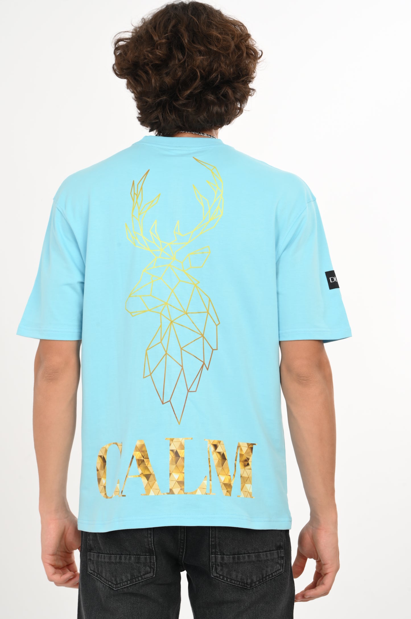 DLAZY CALM OCEAN BLUE OVERSIZED TEE