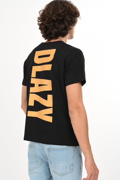 DLAZY BLACK OVERSIZED TEE