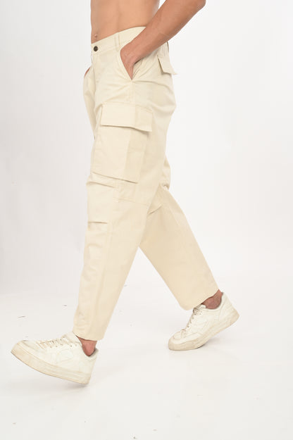 DLAZY HALF WHITE CARGO PANT