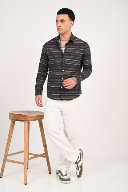 Dlazy Men Ember Stripes shirt..