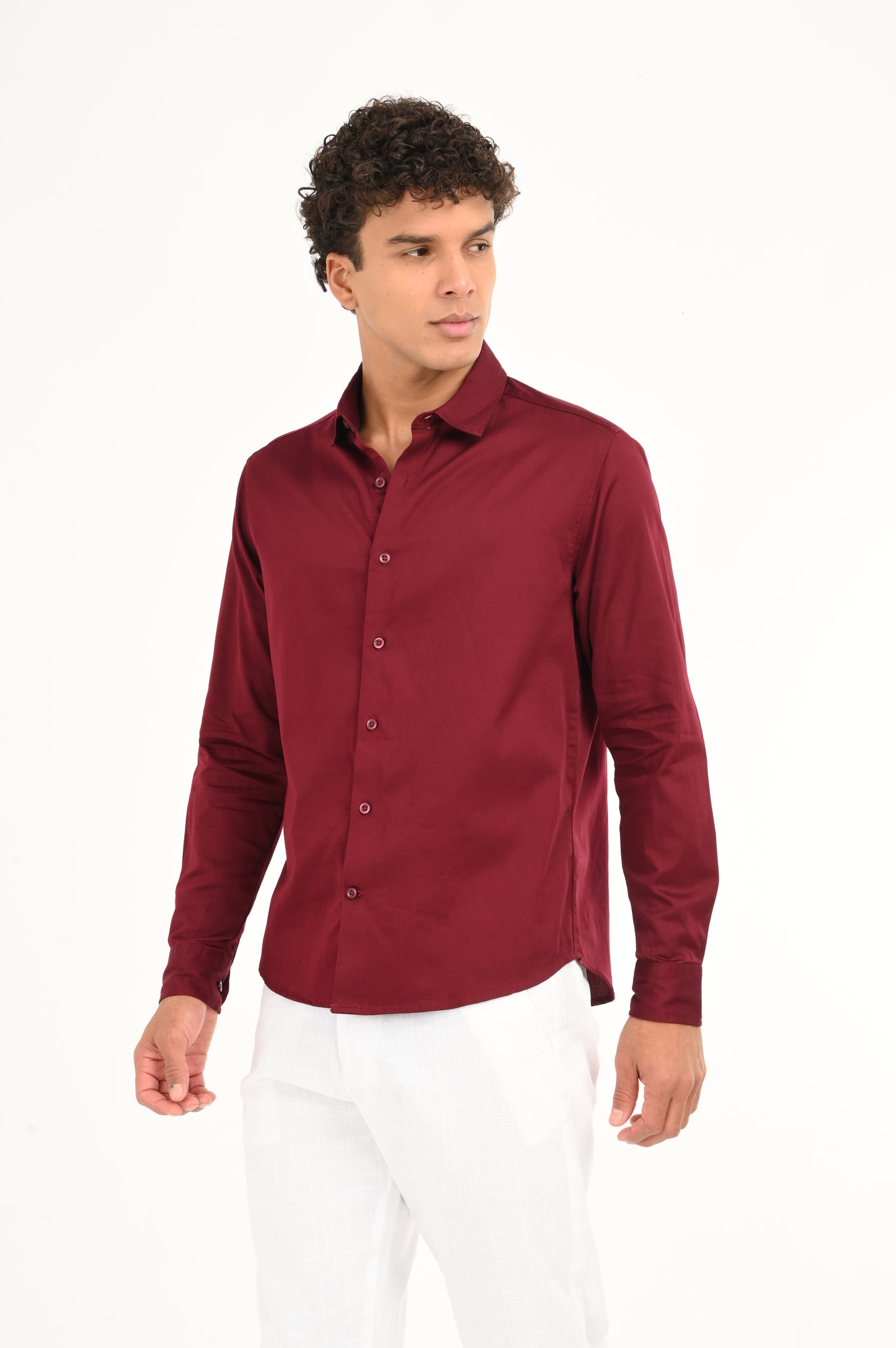 DLAZY MERON PLAIN  SATIN SHIRT