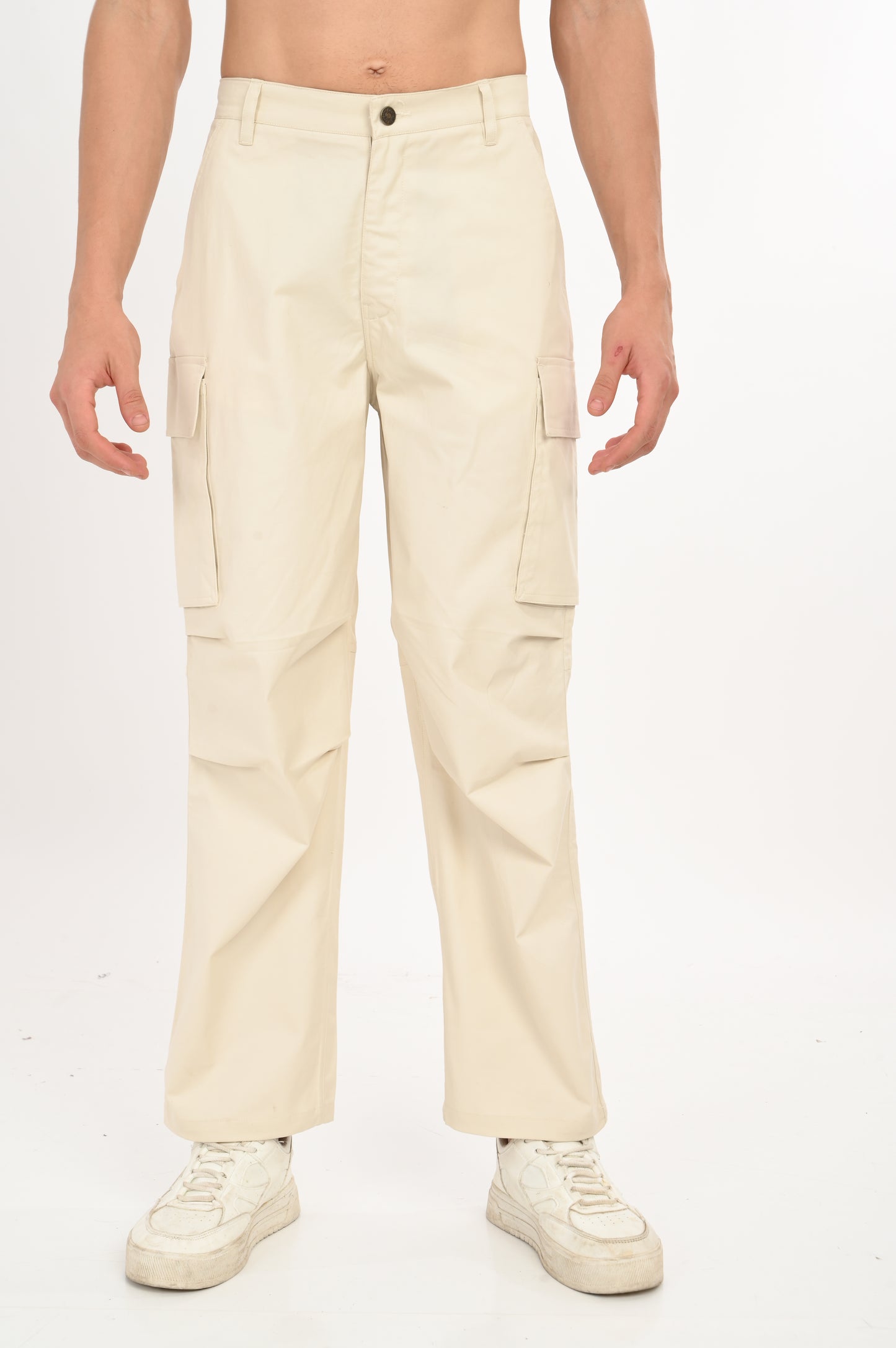 DLAZY HALF WHITE CARGO PANT