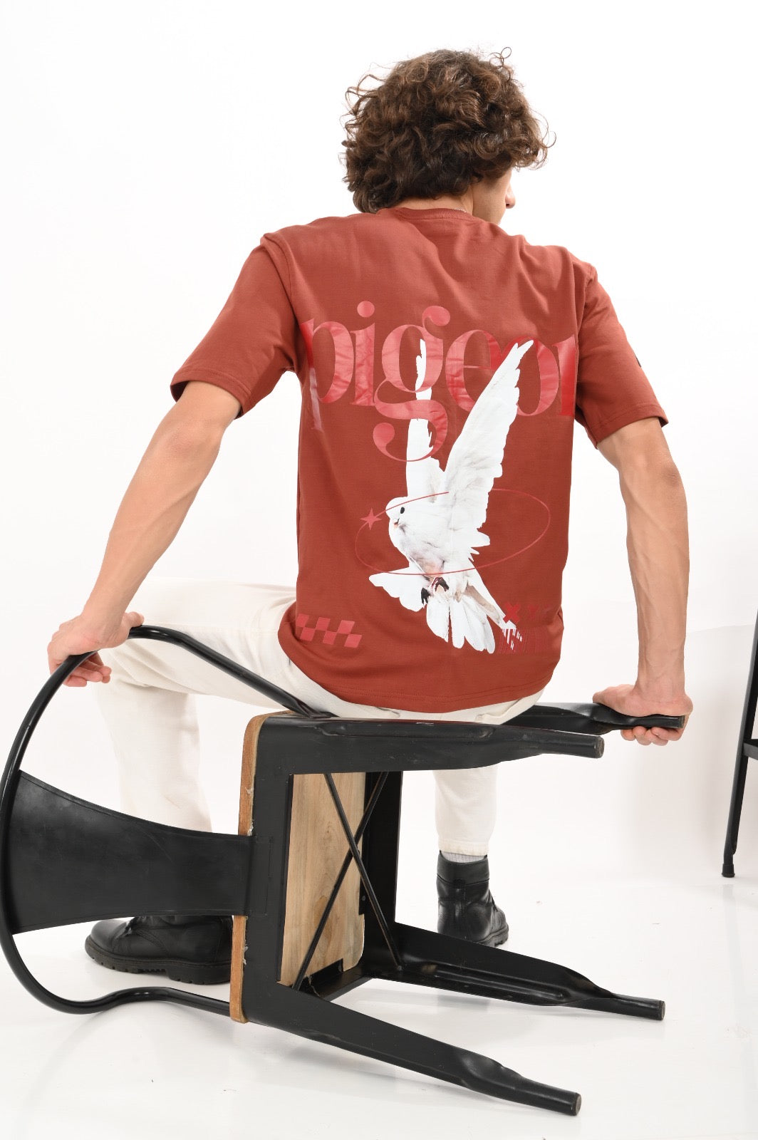 DLAZY PIEGON DARK MERON OVERSIZED TEE