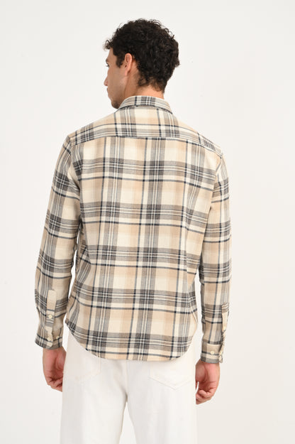 Dlazy Sandstone Plaid Shirt.