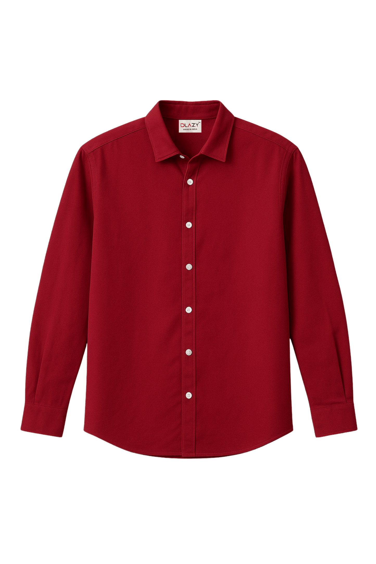 DLAZY RED LINEN COTTON SHIRT