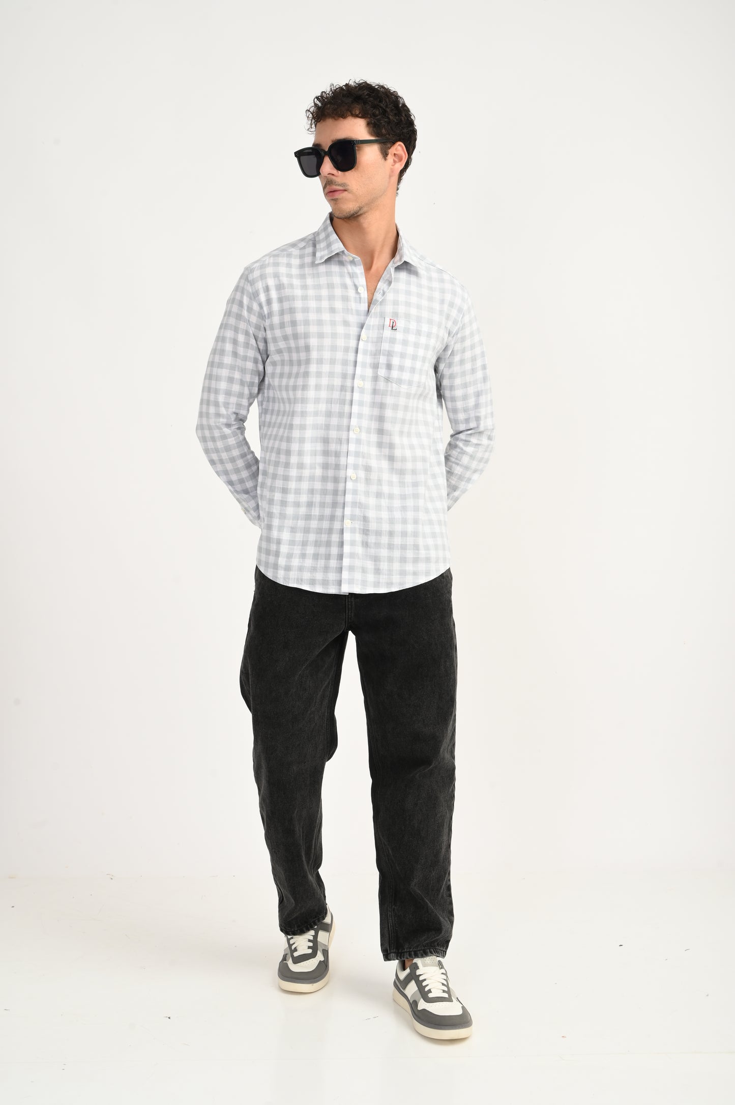 Dlazy Grey Breeze Check Shirt..